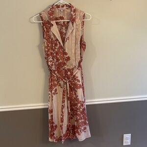 Nanette Lepore Beige and Red  Dress